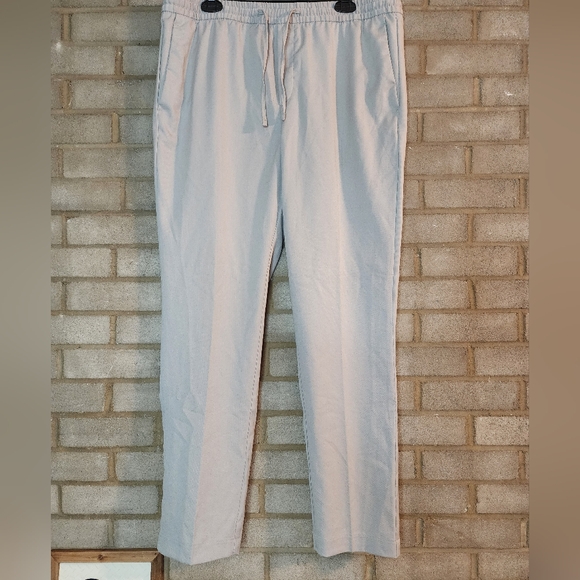 New H&M Men's Slimfit Light Gray Pants - Picture 1 of 6